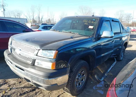 2004 Chevrolet Avalanche 1500 из США, поврежденный, VIN 3GNEK12T54G116090